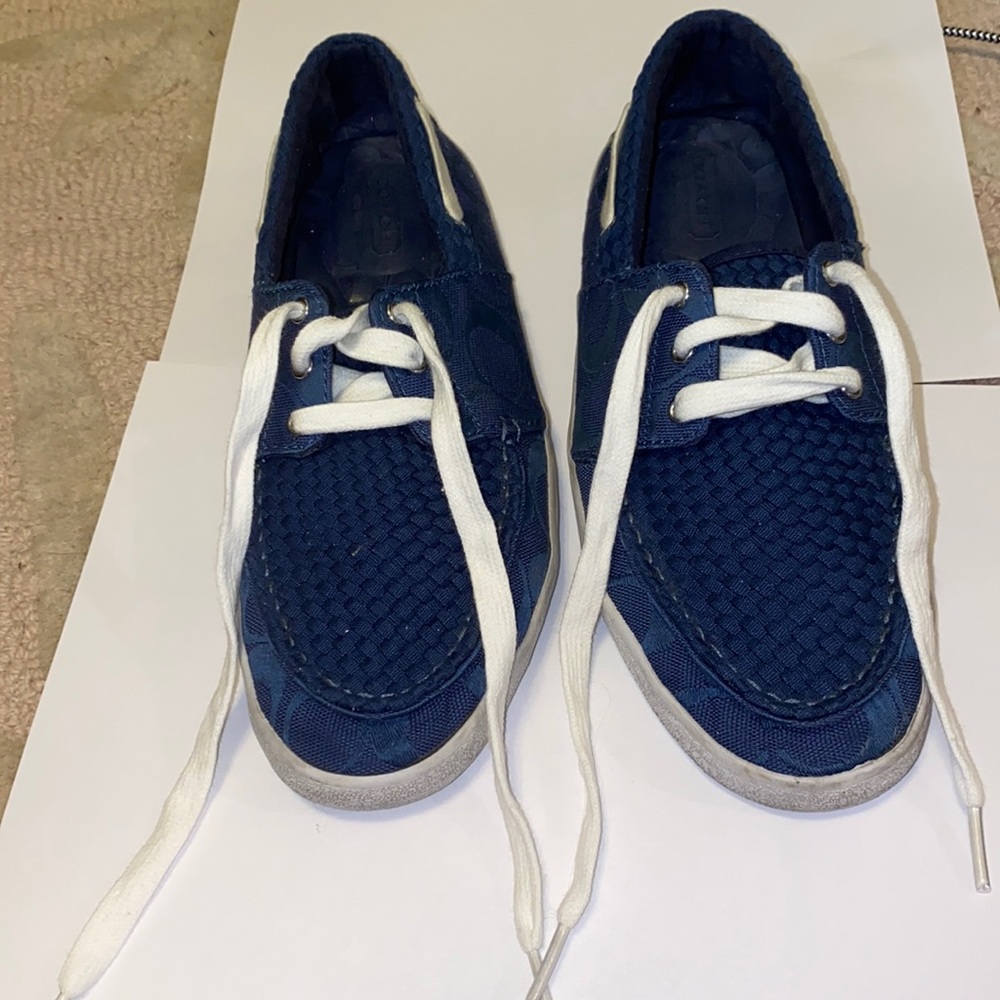 Coach New York blue sneaker shoes size 8.5B